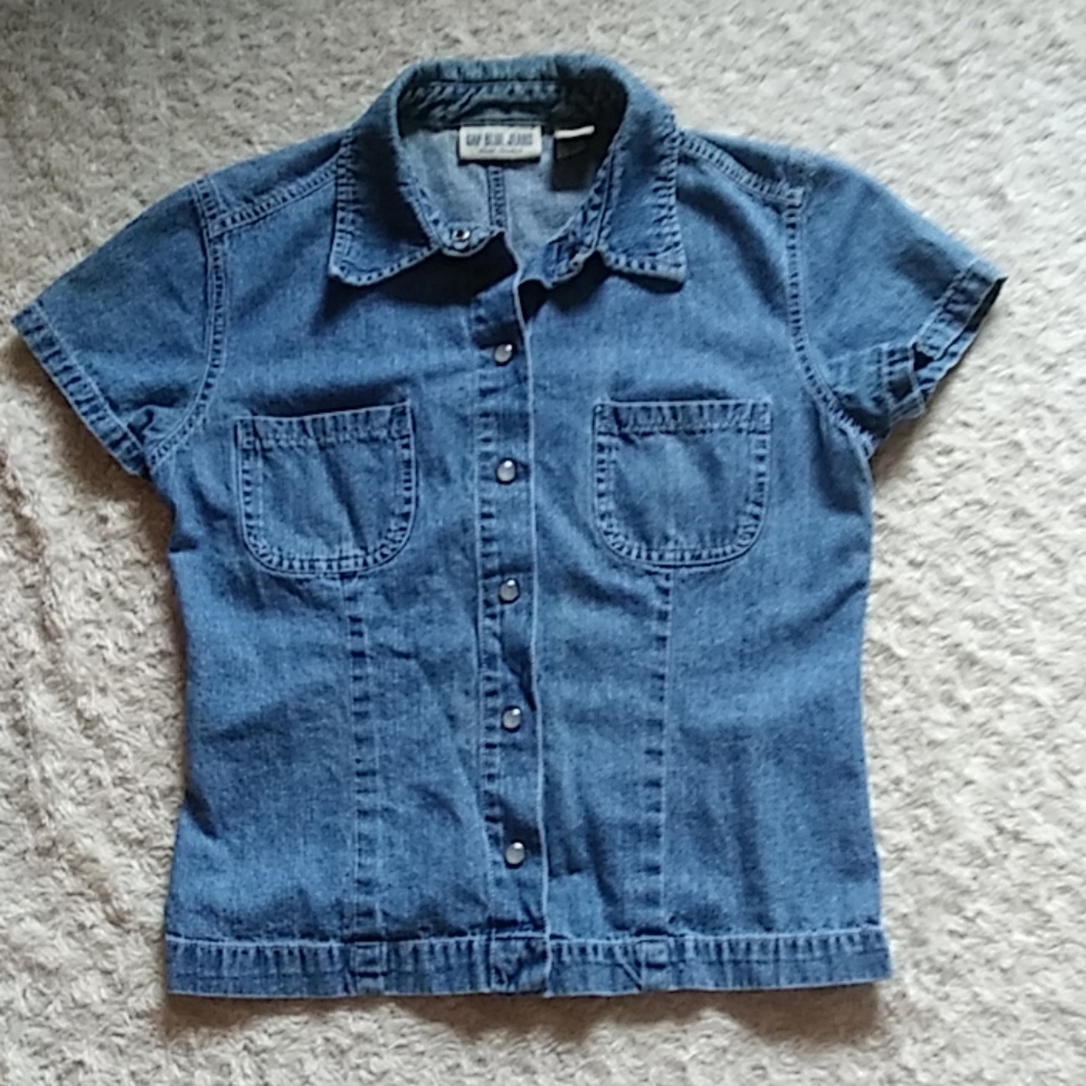 Gap Blue Jeans Denim Top Sz. S